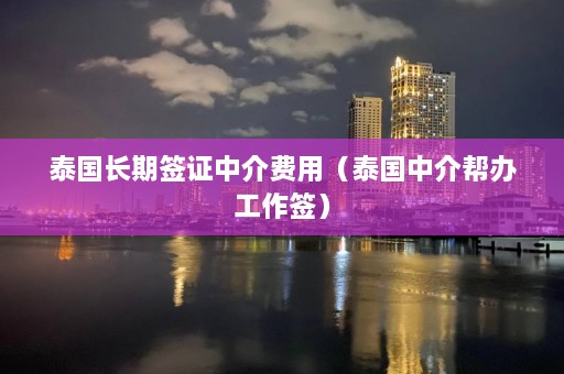 泰国长期签证中介费用（泰国中介帮办工作签）  第1张