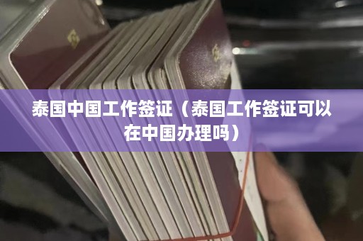 泰国中国工作签证（泰国工作签证可以在中国办理吗）  第1张