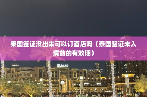 泰国签证没出来可以订酒店吗（泰国签证未入境前的有效期）