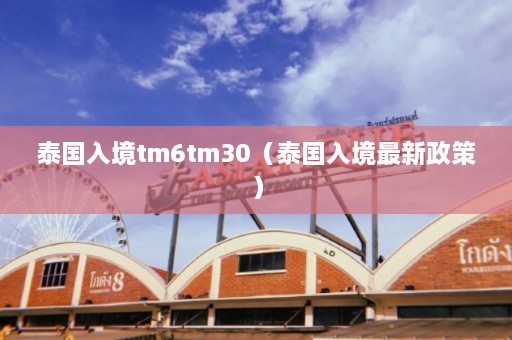 泰国入境tm6tm30（泰国入境最新政策）  第1张