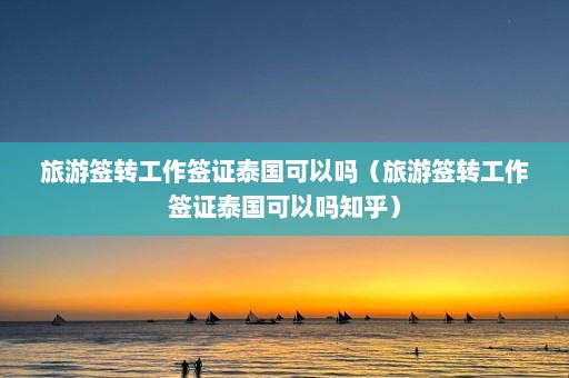 旅游签转工作签证泰国可以吗（旅游签转工作签证泰国可以吗知乎）