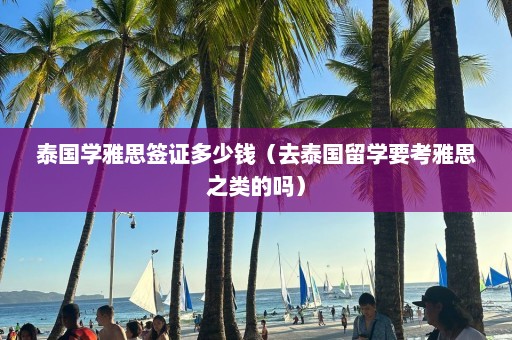 泰国学雅思签证多少钱（去泰国留学要考雅思之类的吗）