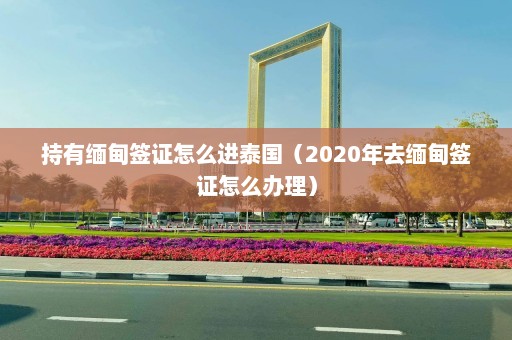 持有缅甸签证怎么进泰国（2020年去缅甸签证怎么办理）