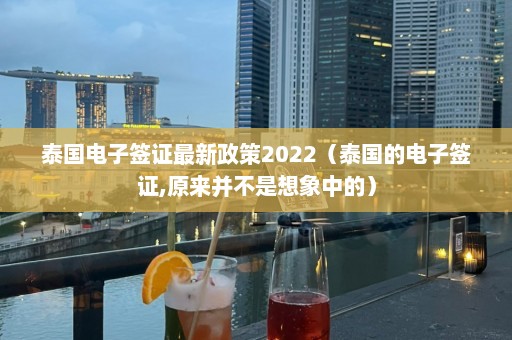 泰国电子签证最新政策2022（泰国的电子签证,原来并不是想象中的）