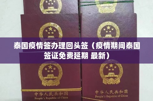 泰国疫情签办理回头签（疫情期间泰国签证免费延期 最新）  第1张