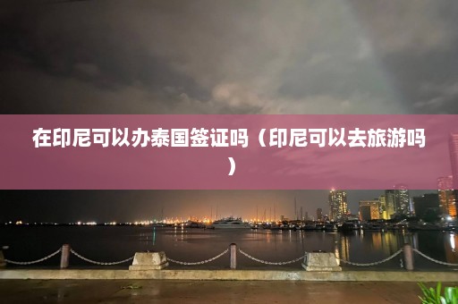 在印尼可以办泰国签证吗（印尼可以去旅游吗）