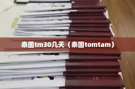 泰国tm30几天（泰国tomtam）  第1张