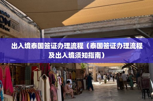 出入境泰国签证办理流程（泰国签证办理流程及出入境须知指南）