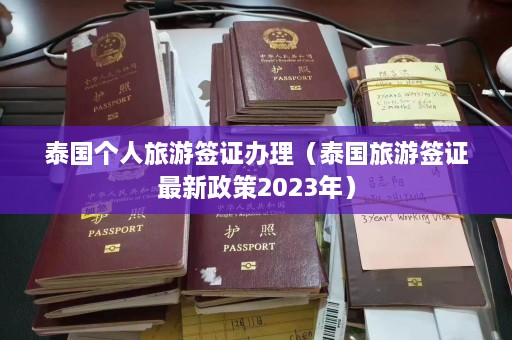 泰国个人旅游签证办理（泰国旅游签证最新政策2023年）