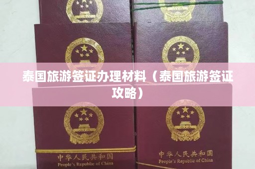 泰国旅游签证办理材料（泰国旅游签证攻略）  第1张