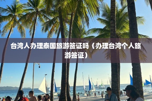 台湾人办理泰国旅游签证吗（办理台湾个人旅游签证）