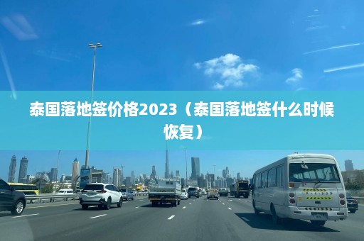 泰国落地签价格2023（泰国落地签什么时候恢复）