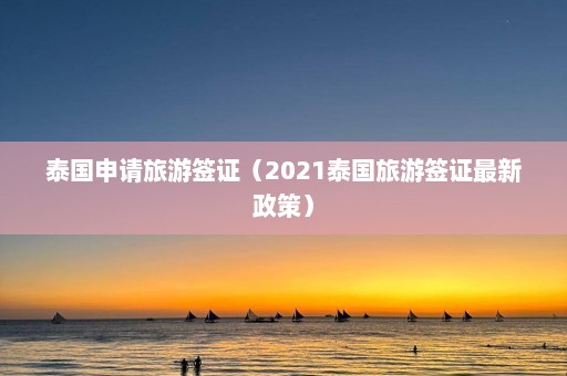 泰国申请旅游签证（2021泰国旅游签证最新政策）