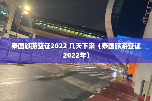 泰国旅游签证2022 几天下来（泰国旅游签证2022年）