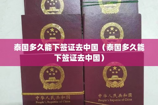 泰国多久能下签证去中国（泰国多久能下签证去中国）  第1张