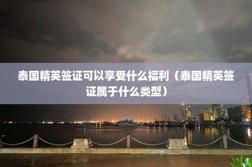 泰国精英签证可以享受什么福利（泰国精英签证属于什么类型）