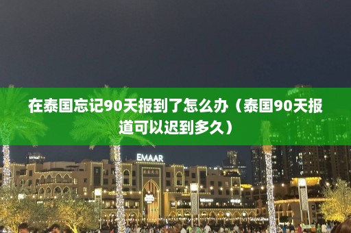 在泰国忘记90天报到了怎么办（泰国90天报道可以迟到多久）