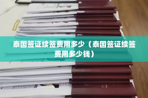 泰国签证续签费用多少（泰国签证续签费用多少钱）  第1张