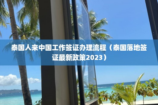 泰国人来中国工作签证办理流程（泰国落地签证最新政策2023）