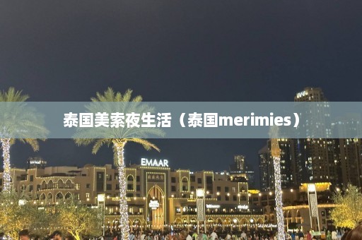 泰国美索夜生活（泰国merimies）