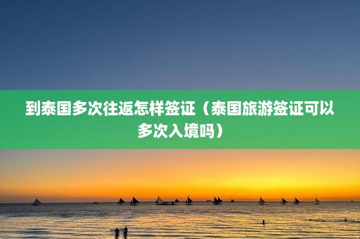 到泰国多次往返怎样签证（泰国旅游签证可以多次入境吗）