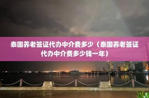 泰国养老签证代办中介费多少（泰国养老签证代办中介费多少钱一年）