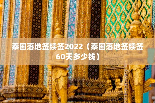 泰国落地签续签2022（泰国落地签续签60天多少钱）  第1张