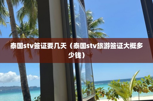 泰国stv签证要几天（泰国stv旅游签证大概多少钱）