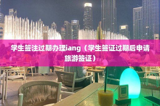 学生签注过期办理iang（学生签证过期后申请旅游签证）