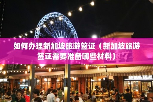 如何办理新加坡旅游签证（新加坡旅游签证需要准备哪些材料）