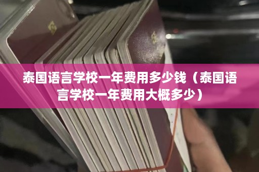 泰国语言学校一年费用多少钱（泰国语言学校一年费用大概多少）  第1张