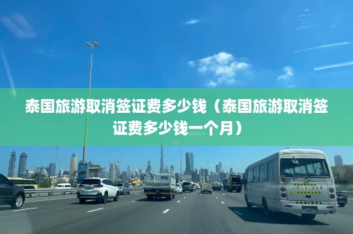 泰国旅游取消签证费多少钱（泰国旅游取消签证费多少钱一个月）