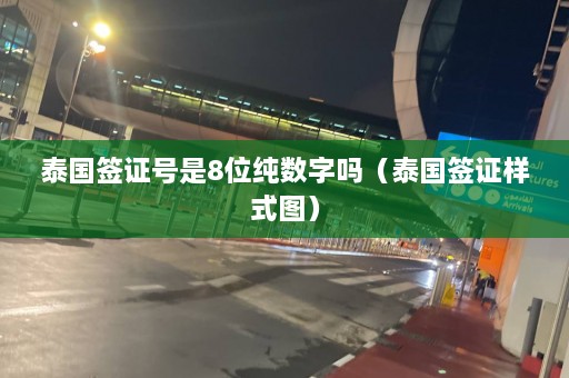 泰国签证号是8位纯数字吗（泰国签证样式图）