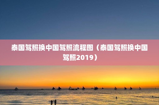 泰国驾照换中国驾照流程图（泰国驾照换中国驾照2019）