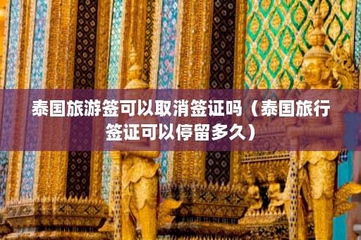 泰国旅游签可以取消签证吗（泰国旅行签证可以停留多久）  第1张