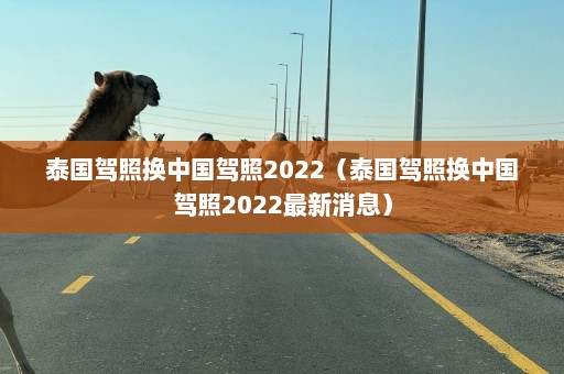 泰国驾照换中国驾照2022（泰国驾照换中国驾照2022最新消息）