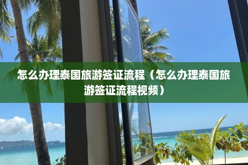 怎么办理泰国旅游签证流程（怎么办理泰国旅游签证流程视频）