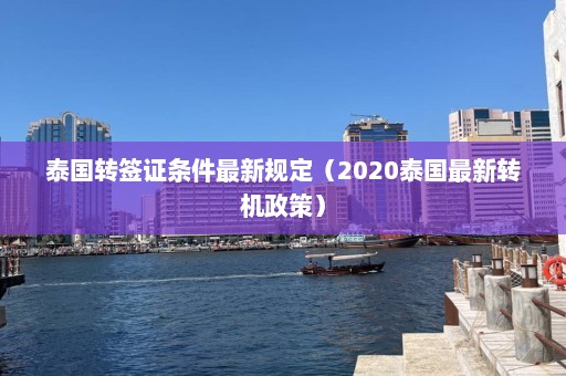 泰国转签证条件最新规定（2020泰国最新转机政策）