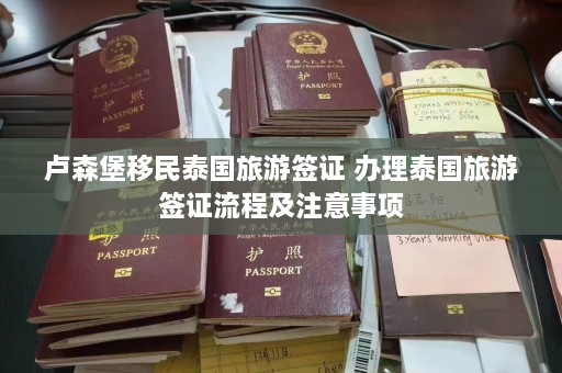 卢森堡移民泰国旅游签证 办理泰国旅游签证流程及注意事项  第1张