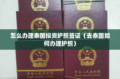 怎么办理泰国投资护照签证（去泰国如何办理护照）