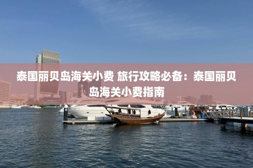 泰国丽贝岛海关小费 旅行攻略必备：泰国丽贝岛海关小费指南