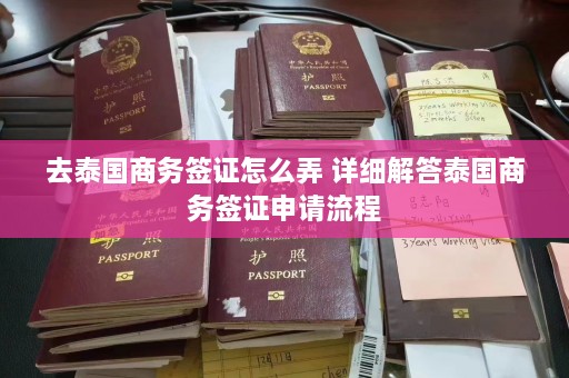 去泰国商务签证怎么弄 详细解答泰国商务签证申请流程