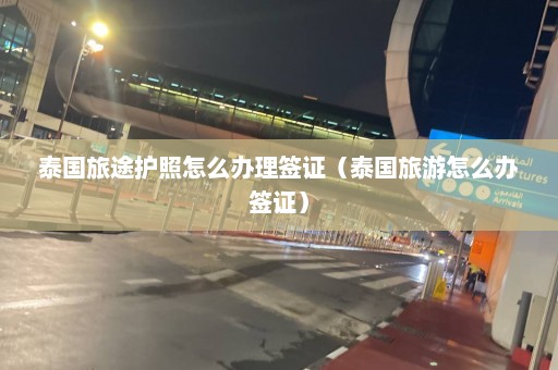 泰国旅途护照怎么办理签证（泰国旅游怎么办签证）