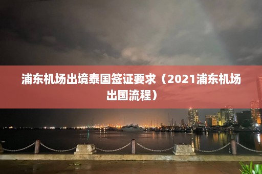 浦东机场出境泰国签证要求（2021浦东机场出国流程）