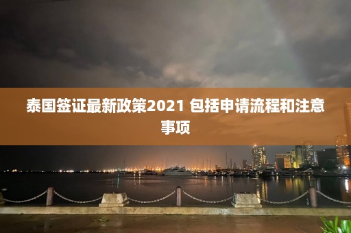 泰国签证最新政策2021 包括申请流程和注意事项