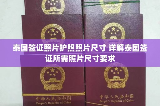 泰国签证照片护照照片尺寸 详解泰国签证所需照片尺寸要求  第1张