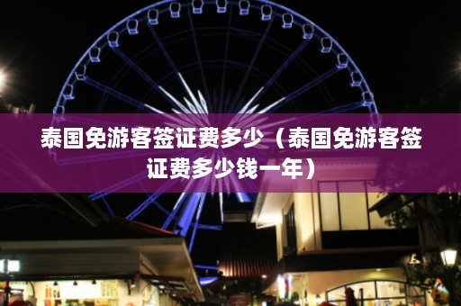 泰国免游客签证费多少（泰国免游客签证费多少钱一年）  第1张