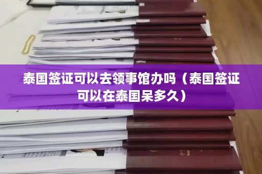 泰国签证可以去领事馆办吗（泰国签证可以在泰国呆多久）  第1张