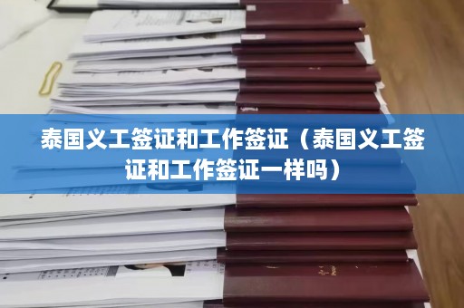 泰国义工签证和工作签证（泰国义工签证和工作签证一样吗）  第1张