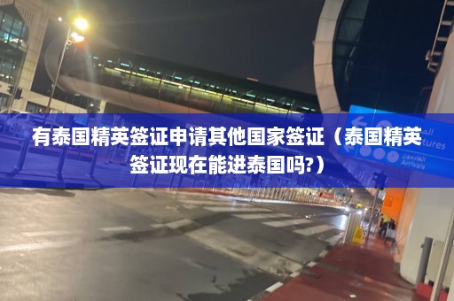 有泰国精英签证申请其他国家签证（泰国精英签证现在能进泰国吗?）